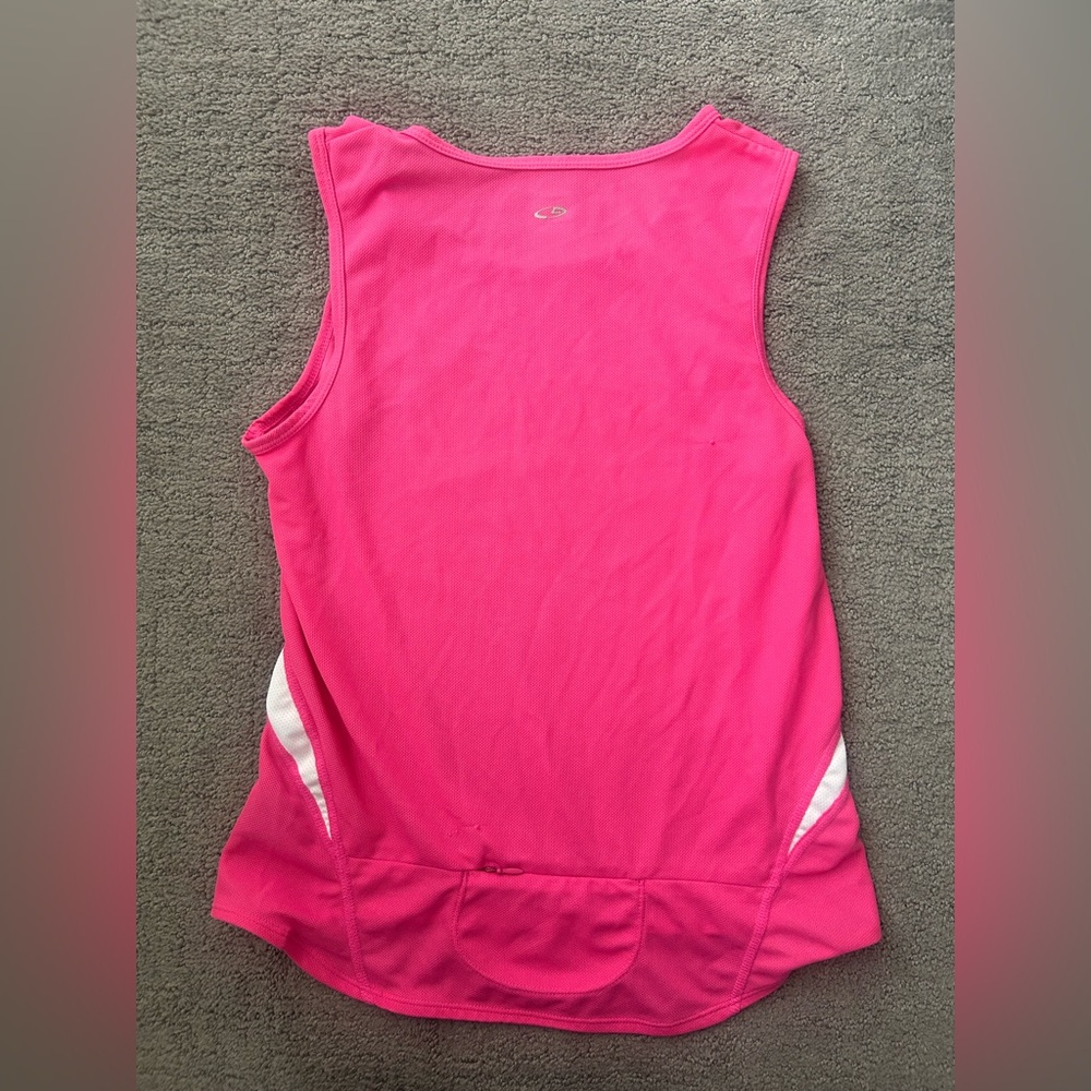 C9 by Champion Duo Dry Running Tank | Pink w/ Mesh Panels & Back Zip Pocket | S - Picture 7 of 11